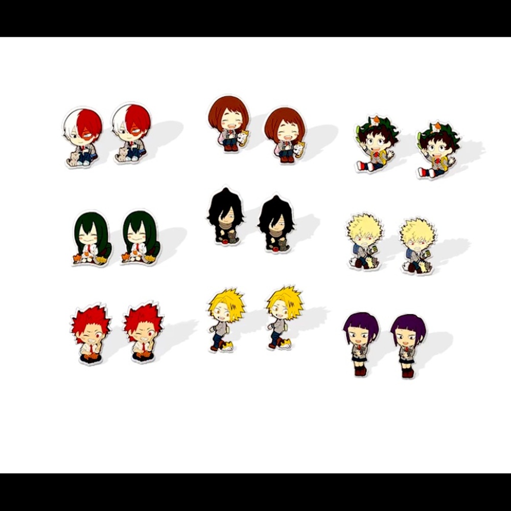 My hero academia cat earrings!
